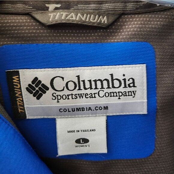 Columbia Titanium Blue/gray Full-zip Womens Coat Jacket Sz Lg - Picture 2 of 12